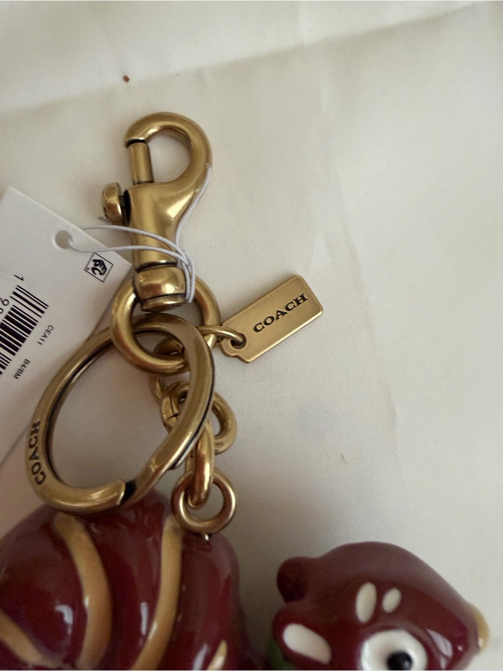 Coach Squirrel Keychain Charm NWT HTF - Picture 6 of 7
